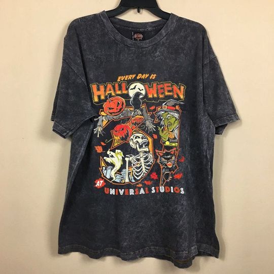 Discover Every Day Is Halloween Unisex Mineral Wash T-Shirt