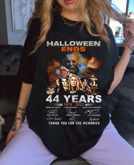 Discover Michael Myers Halloween Ends 44 Years Shirt, Michael Myers Halloween Ends 44 Years 1978-2022 Shirt