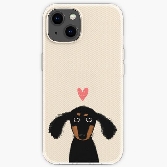 Discover Dachshund Puppy Love iPhone Case