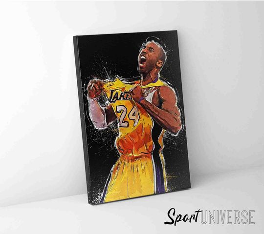 Discover Kobe Bryant canvas Kobe Bryant Premium Matte Vertical Posters
