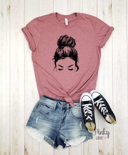 Discover Messy Bun Unisex Shirt