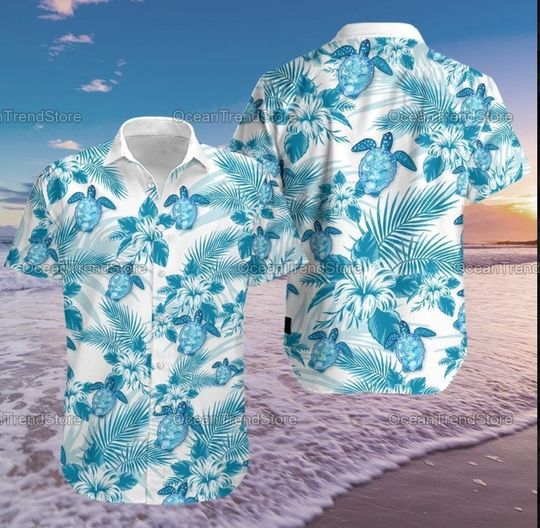 Discover Turtle Hawaiian Shirt, Turtle Men Shorts Print