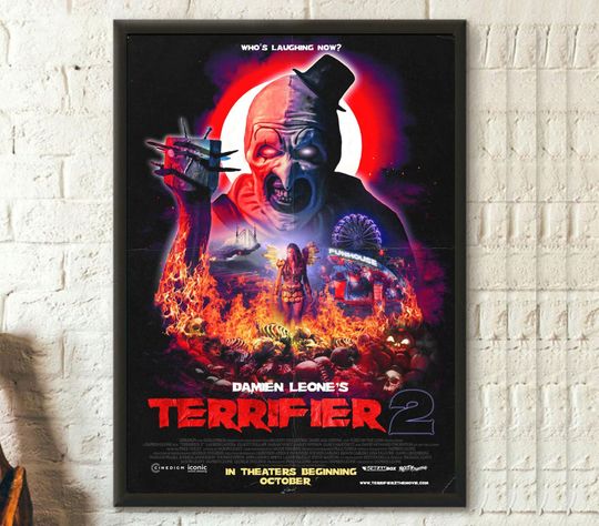 Discover Terrifier Man Of The Hour, Terrifier Movies 2022, Damien Leone "Terrifier 2" 2022 Poster