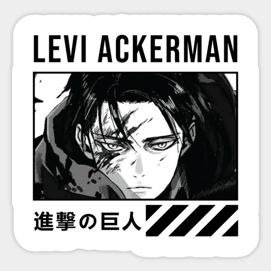 Discover Attack on titan - Levi ackerman for white - Attack On Titan - Sticker