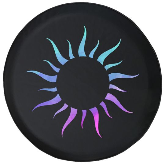 Discover Watercolor Tribal Pastel Sun Spare Tire Cover
