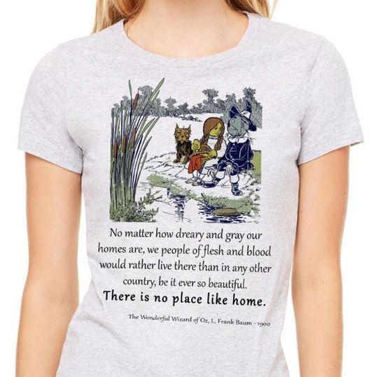 Discover Wizard of Oz shirt, Heather Gray Lady's  T-shirt with  quote
