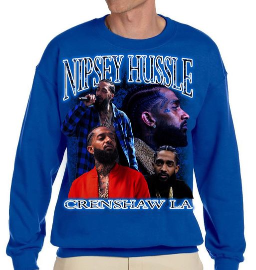Discover Nipsey Hussle Throwback Crew Neck