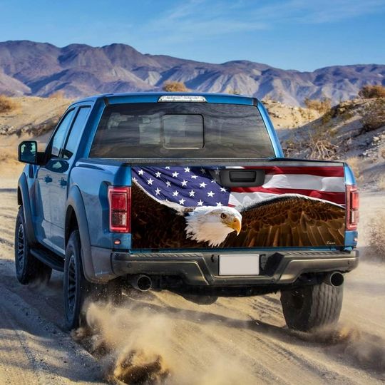 Discover American Eagle Truck Bed Decal