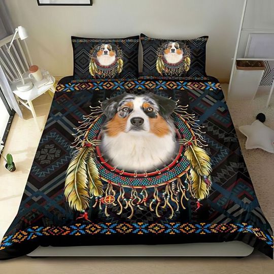 Discover Australian Shepherd In Dreamcatcher Christmas Bedding Sets