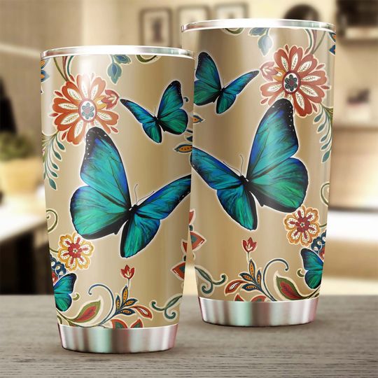 Discover Butterfly Flower Flawless Butterfly Tumbler-Unique Gift Tumbler 20oz