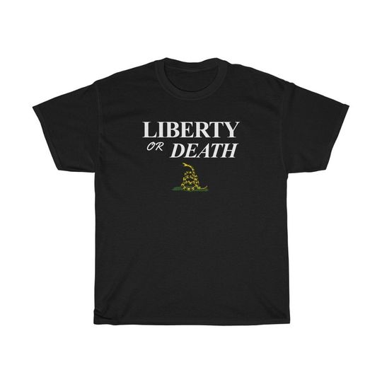 Discover Liberty or Death - Unisex Heavy Cotton Tee