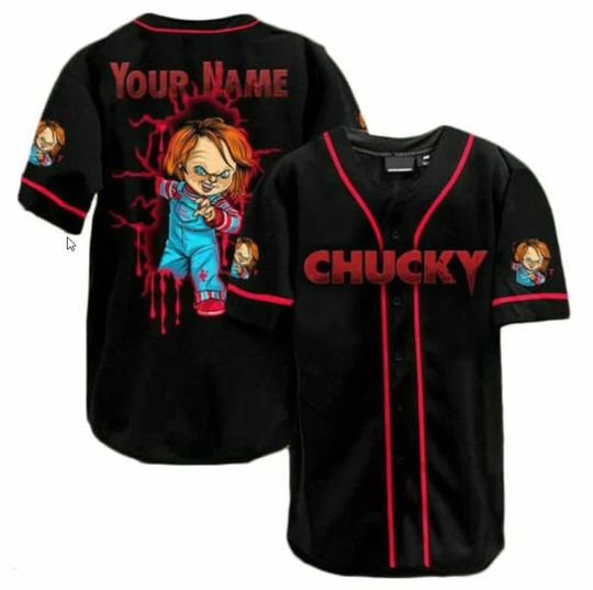Discover Horror Doll Chucky Child's Play Baseball Jersey, Chucky Gift, Horror Jersey, Halloween Gift