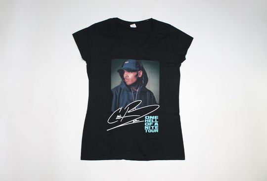 Discover Chris Brown shirt One Hell Of A Night' Tour shirt Rhythm and blues Hip hop