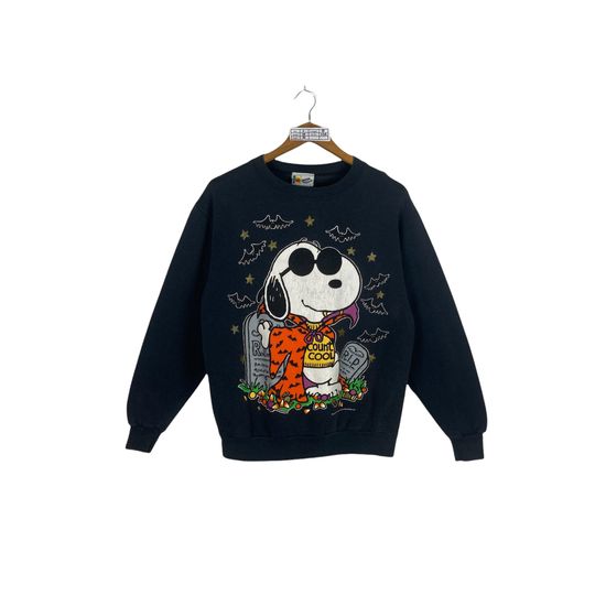 Discover Snoopy Joe Cool Sweatshirt Medium Vintage 90s Snoopy Peanut Joe Cartoon Pullover