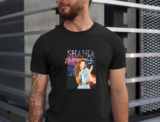 Discover Shania Twain Inspired Homage Adult Black T-shirt