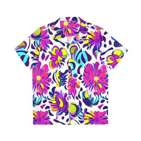 Discover AI Floral Pattern Hawaiian Shirt
