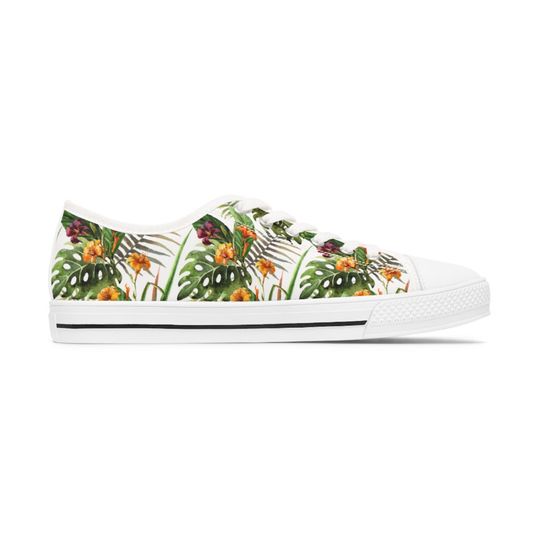 Discover Tropical Garden Women's Low Top Sneakers