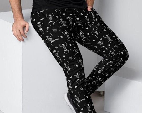 Discover Goth skeleton Athletic Joggers