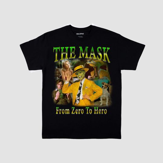 Discover The Mask Vintage 90s tshirt bootleg tee movie flim