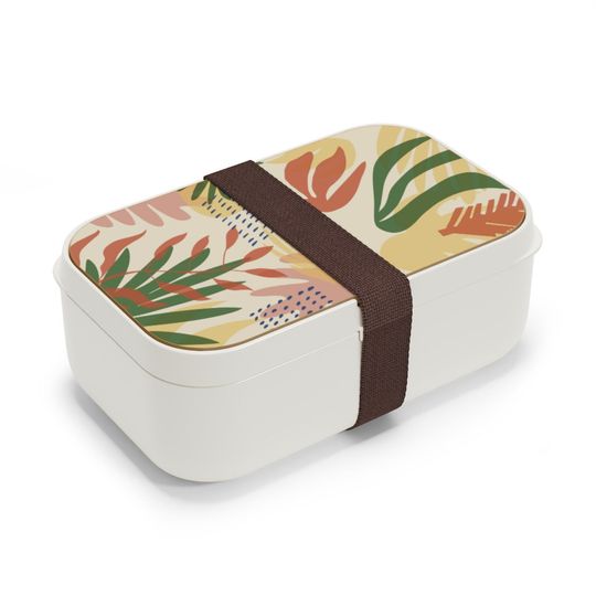 Discover Tropical Big Leaves Lunch Box Food Containers Bento Lunch Box