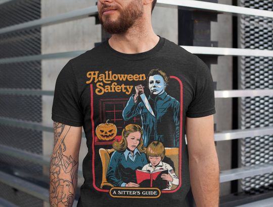 Discover Michael Myers Halloween Safety A Sitter's Guide T-Shirt