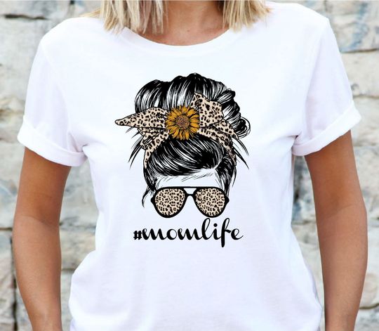 Discover Messy Bun Mama Shirt, Mom Life T Shirt, Mothers Day Shirt, Mothers Day Gift