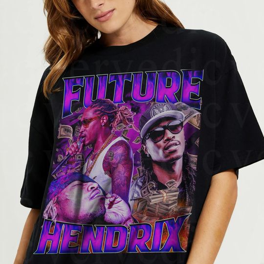 Discover Vintage Future Hendrix Graphic Shirt, Rapper Shirt