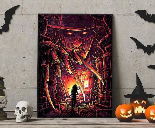 Discover Freddy Krueger Poster, Halloween Poster