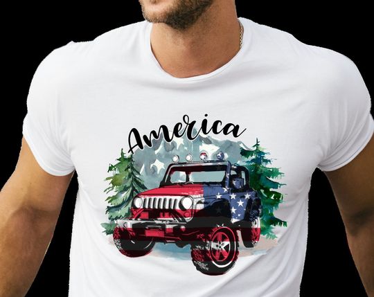 Discover America 4WD T-Shirt, Tees, Graphic Tees Shirts