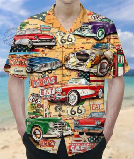 Discover Car Road Route 66 Road Trip Hawaii Shirt