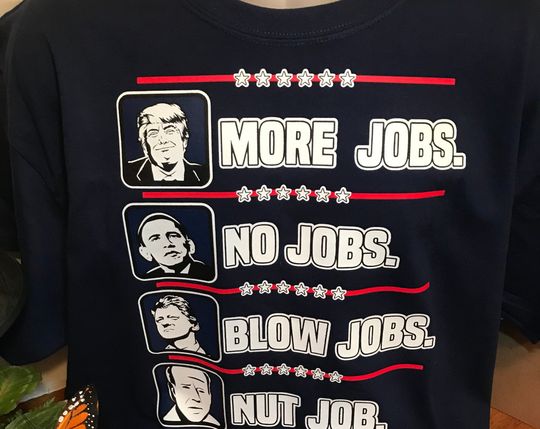 Discover Job Themed Shirt with Trump and Biden