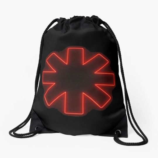 Discover red logo chilli black Drawstring Bag