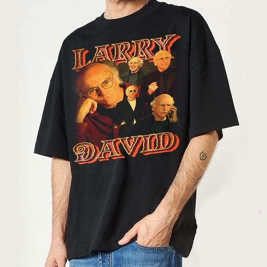 Discover Vintage Larry David T-Shirt - Comedic Icon, Perfect for Fans