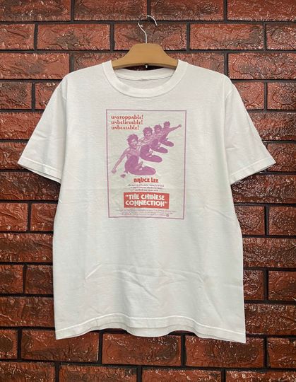 Discover Vintage 00s Bruce Lee "The Chinese Connection" The Movie 1972 Action Martial Art Poster Promo T Shirt / Vintage Movie T Shirt Size M