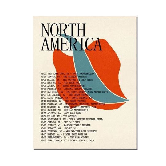 Discover Fleet Foxes North America Tour 2022 Poster
