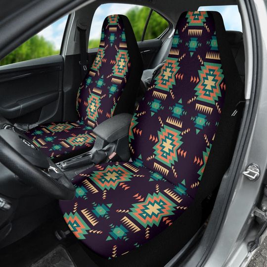 Discover Colorful Ethnic Bohemian Pattern Boho Chic Aztec Car Seat Covers