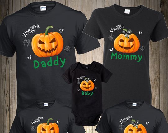 Discover Trick or Treat Boo Ghost Jack Halloween Family Matching T-Shirt