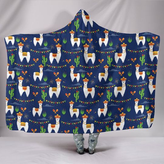 Discover Llama Hooded Blanket | Llama Blanket
