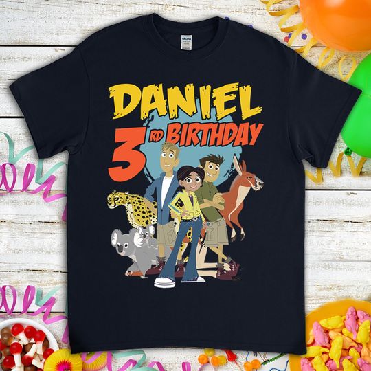 Discover Wild Kratts Birthday Shirt, Personalized Birthday Gift