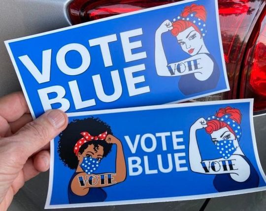Discover Vote Blue  Sticker