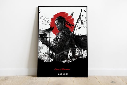 Discover Ghost of Tsushima Poster | Samurai Poster | Gaming Print | Decorative Wall Art