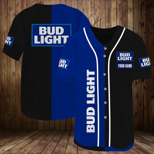 Discover Personalized Bud Light Baseball Jersey, Bud Light Beer Baseball Shirt, BeerLover Shirt, Haiwaii Sport Team Shirt