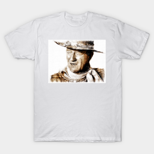 Discover The portrait of John Wayne - John Wayne - T-Shirt
