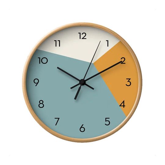 Discover Teal wall clock Geometric wall clock