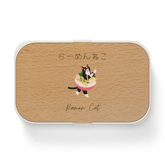 Discover Bento Lunch Box for Adults, Kids, Cat Bento Lunch Box with Utensil
