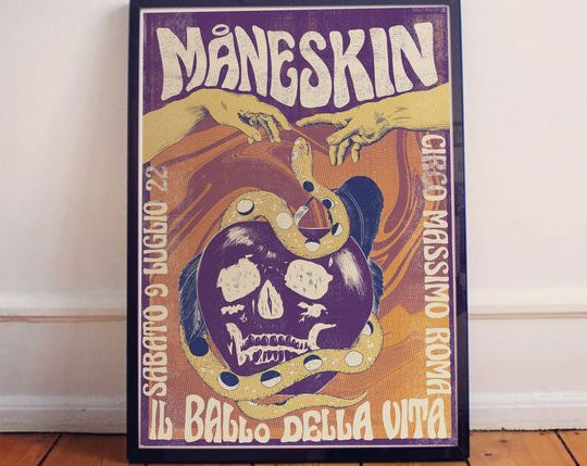 Discover Maneskin Rock Band Music Poster