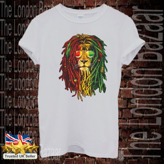 Discover Lion Bob Marley T Shirt