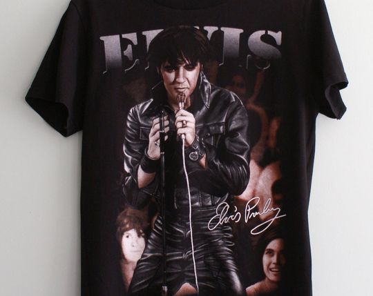 Discover Elvis Presley Vintage T-shirt, Elvis Presley Autograph T-shirt