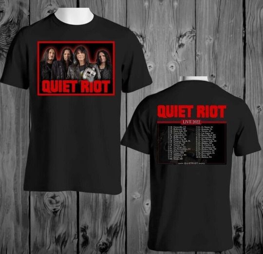 Discover Quiet Riot 2022 Music Tour T-Shirt, Quiet Riot Tee