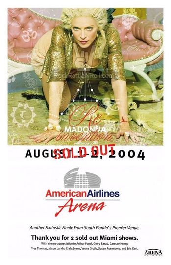 Discover MADONNA 2004 Concert Poster